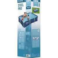 Бассейн каркасный Steel Pro, 300&times;201&times;66 см, фильтр-насос, прямоугольный, 56411 Bestway