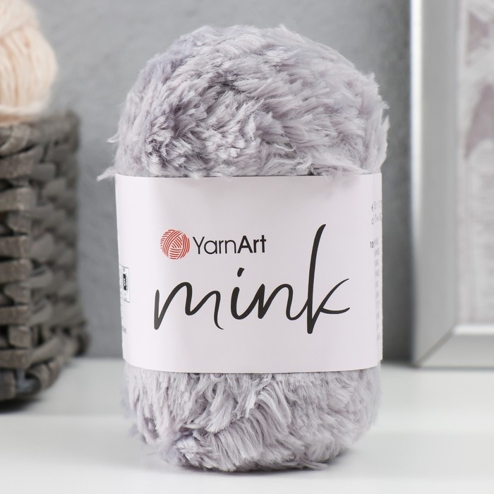 Пряжа Пряжа "Mink" 100% полиамид 75м/50гр (334 кристалл)