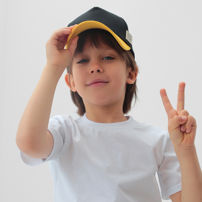 Кепка детская KAFTAN р.52-54 черный/желтый Кепка детская KAFTAN р.52-54 черный/желтый