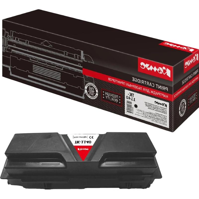 Картридж лазерный Комус TK-1140 чер. для Kyocera FS-1035/1135