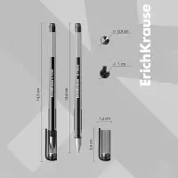 Ручка гелевая ErichKrause. G-Tone, чёрный стержень, узел 0.5 мм