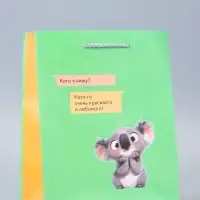 Пакет подарочный ламинированный &laquo;Кого я вижу?&raquo; 18&times;22.3&times;10 см