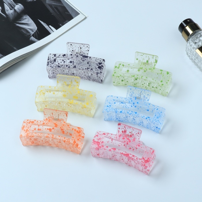 Краб для волос Краб для волос "Мадлен" прямой, 9 см, микс