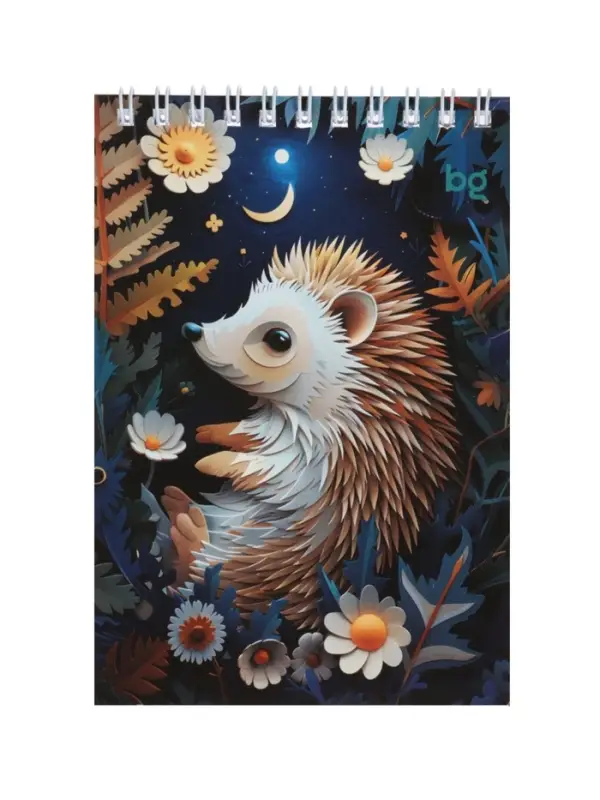 Блокнот BG. Paper art, 40 листов, А6, в клетку, на гребне, обложка из мелованного картона, МИКС