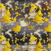Коробка подарочная новогодняя складная ПВХ «Ёлочки» 5×5×5 см