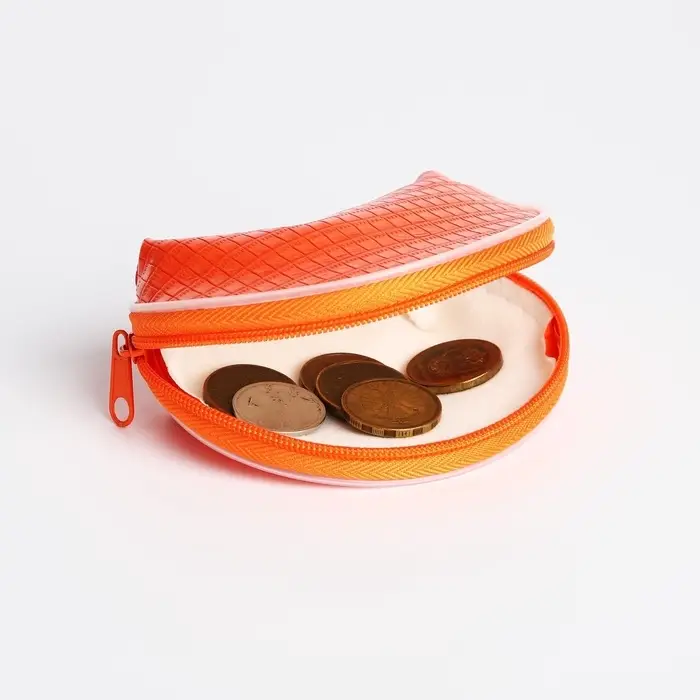 Кошелёк монетница женская на молнии, цвет МИКС
