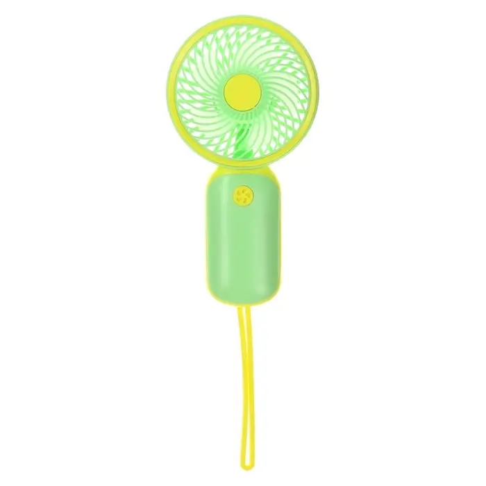 Вентилятор ручной YM88151, мини, осевой, 250 мАч, 1 режим, кабель для зарядки, зелёный