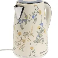 Чайник BRAYER 1083BR-YE, электрический, 2200Вт, 1.7л, нерж.сталь. автоотключение