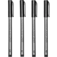 Набор линеров тонких Sketch&Art черного цвета, 4 шт. 36-0031