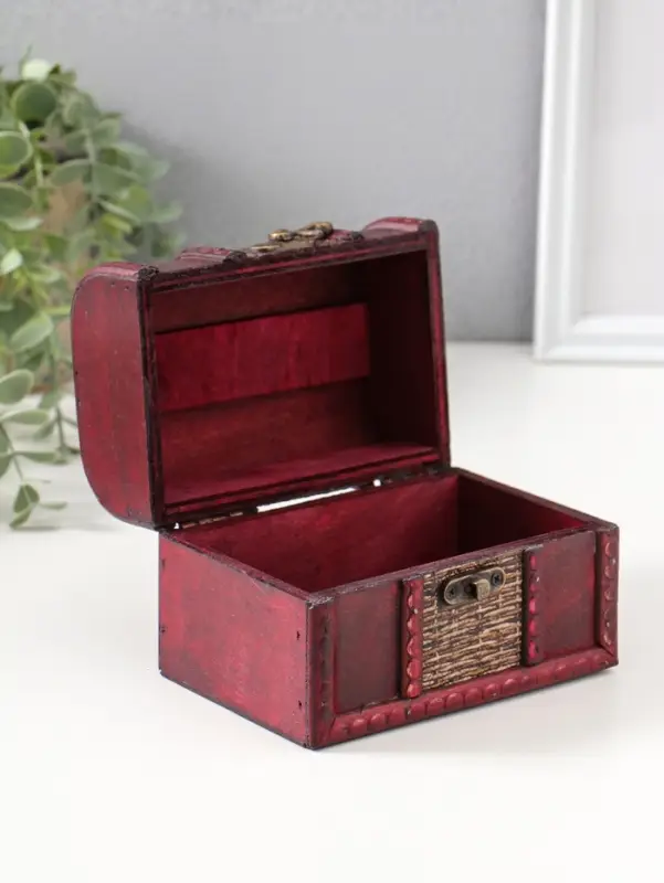 Шкатулка для украшений &laquo;Сундук. Абрэмо&raquo;, дерево, 9&times;13&times;9.5 см