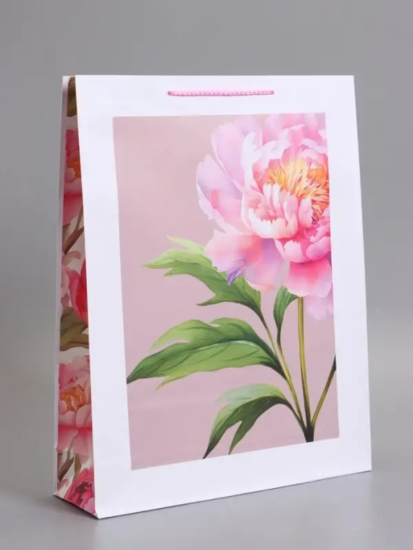 Пакет подарочный ламинированный, "Искусство природы" 33 х 42,5 х 10 см