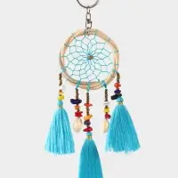 Брелок "Ловец снов" 17 см, цв. голубой Брелок "Ловец снов" 17 см, цв. голубой
