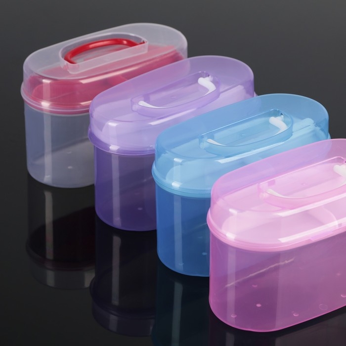 Органайзер для хранения со вставкой, 15×7,5×10 см, цвет МИКС