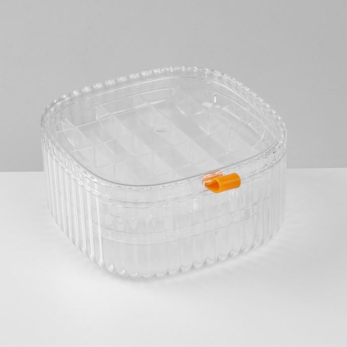 Органайзер для хранения украшений «Лео» 3 уровня, 32 ячейки, 15×15×7,5 см, цвет прозрачный Органайзер для хранения украшений «Лео» 3 уровня, 32 ячейки, 15×15×7,5 см, цвет прозрачный