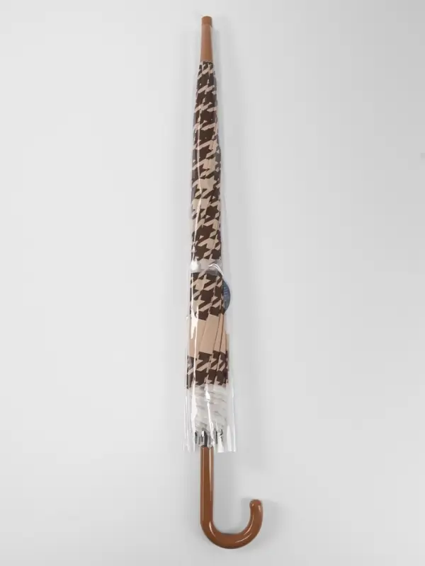 Зонт полуавтоматический &laquo;Лапка&raquo;, 8 спиц, R=46/54 см, d=92 см, бежевый