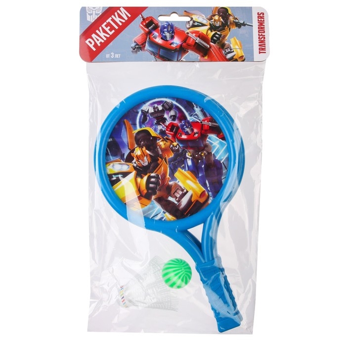 Набор игровой, ракетки, воланчик и мячик, Транформеры Набор игровой, ракетки, воланчик и мячик, Транформеры