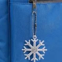 Светоотражающий элемент &laquo;Снежинка&raquo;, 5.5&times;5 см, цвет белый