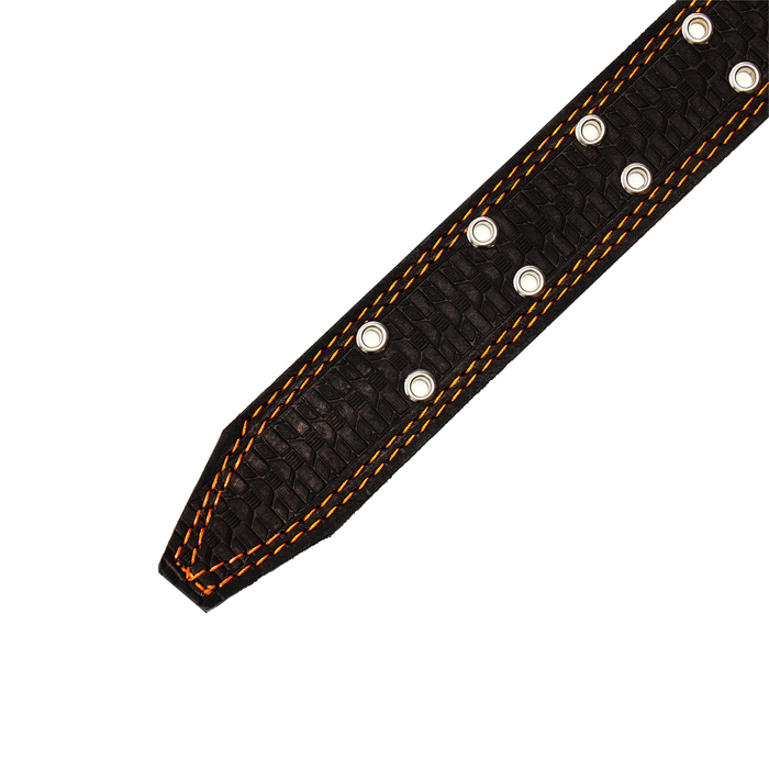 Ошейник кожаный тисненый однослойный, безразмерный, 74 х 4,5 см, ОШ 35-65 см, микс цветов Ошейник кожаный тисненый однослойный, безразмерный, 74 х 4,5 см, ОШ 35-65 см, микс цветов