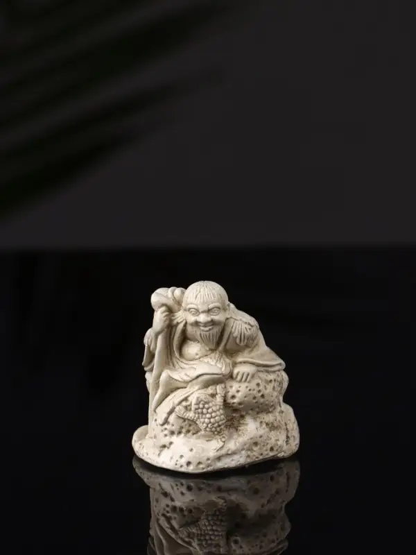 Фигурки декоративные «Нэцкэ», набор 5 шт., 20×10×7 см, бежевая Фигурки декоративные «Нэцкэ», набор 5 шт., 20×10×7 см, бежевая