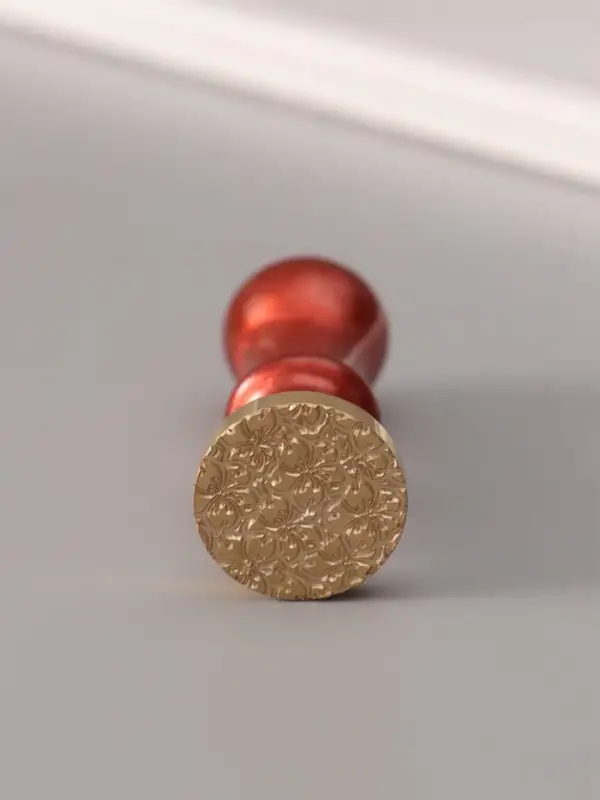 Печать для сургуча с пластиковой ручкой &laquo;Цветочки&raquo;, 6.3&times;2.5&times;2.5 см