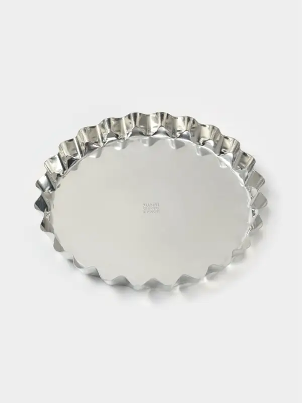 Форма для выпечки, d=26 см, h=2.8 см, жесть, серебристая