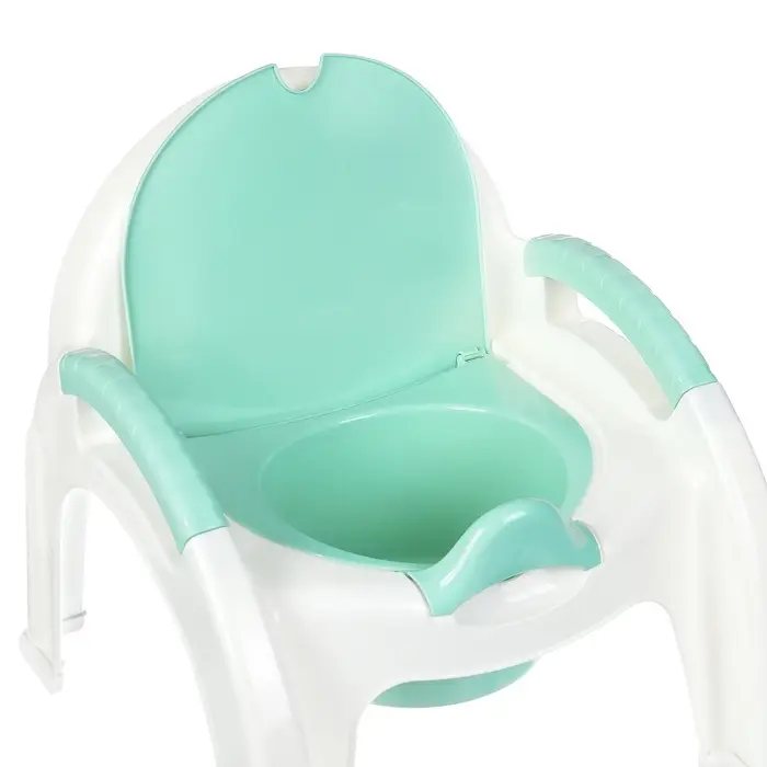 Горшок - стульчик с крышкой, мятный