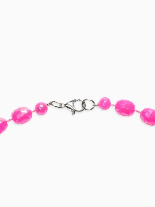 Бусы детские Выбражулька «Бант», граненые бусины, 40 см, цвет розовый Бусы детские Выбражулька «Бант», граненые бусины, 40 см, цвет розовый