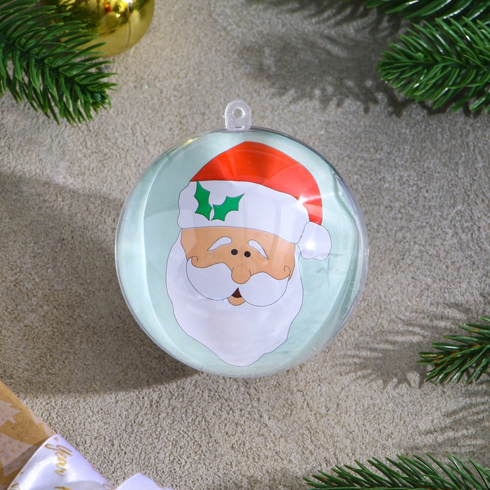 Ёлочное украшение под раскраску «Дед Мороз» размер: 8 см; 2 шт., кисть Ёлочное украшение под раскраску «Дед Мороз» размер: 8 см; 2 шт., кисть