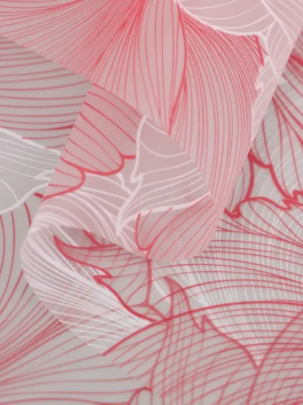 Пленка для цветов, "Акварельный эскиз", розовая, 57х57 см