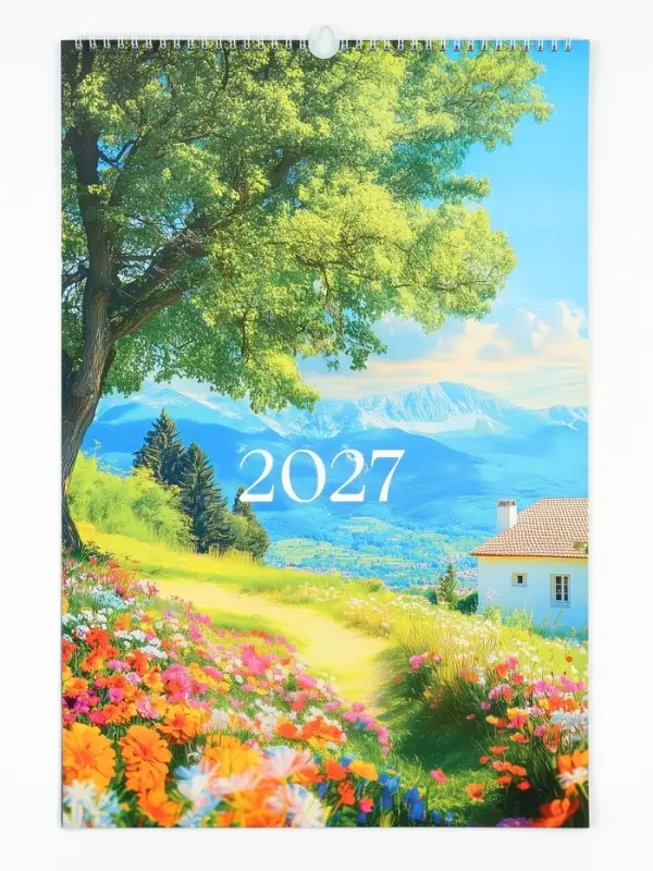 Календарь 2027 перекидной на ригеле А3 &laquo;Природа&raquo;