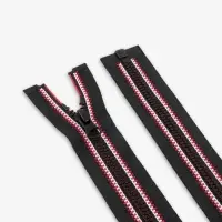 Молния &laquo;Трактор&raquo;, №5, разъёмная, замок автомат, 80 см, чёрная, красная, белая