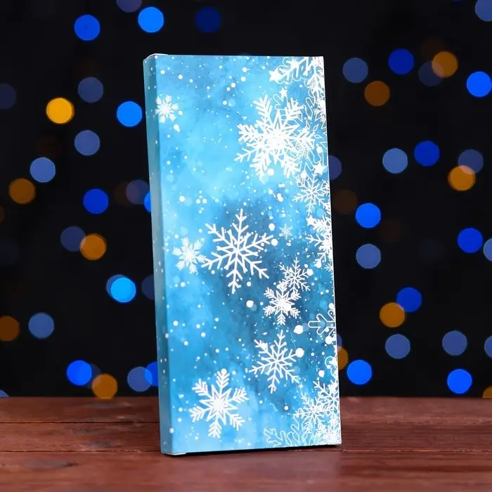 Коробка для шоколада с окном «Снежинки», 17.1×8×1.4 см Коробка для шоколада с окном «Снежинки», 17.1×8×1.4 см