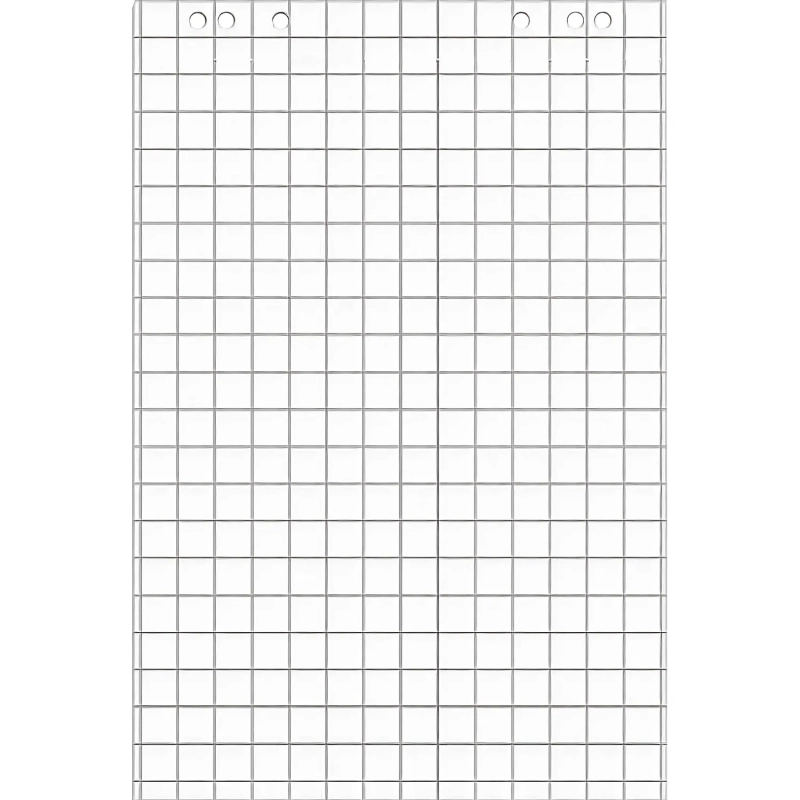 Бумага для флипчартов клетка 67,5х98 50 лист. 5 бл/уп 80гр