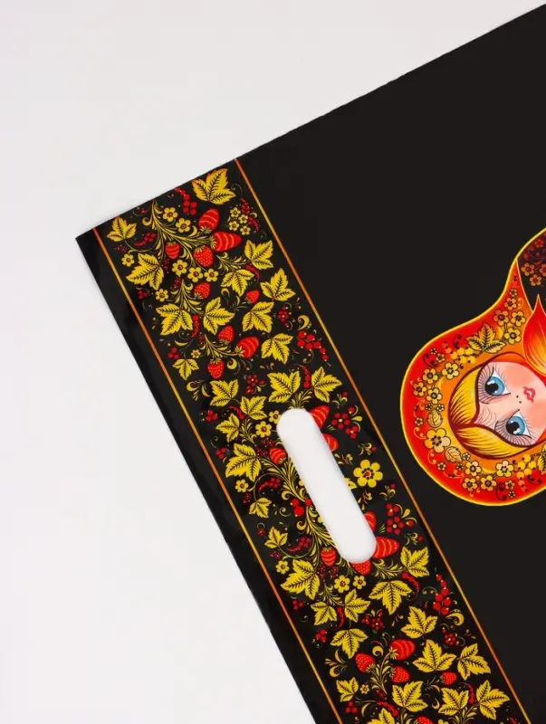 Пакет &laquo;Матрешка&raquo;, полиэтиленовый с вырубной ручкой, 38&times;47 см, 60 мкм