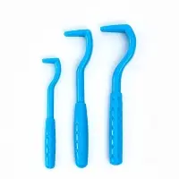 Набор выкручивателей для клещей, 3 размера, пластик, голубой