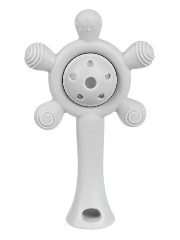 Набор силиконовых прорезывателей для зубов «Банан, погремушка», 2 шт., Крошка Я