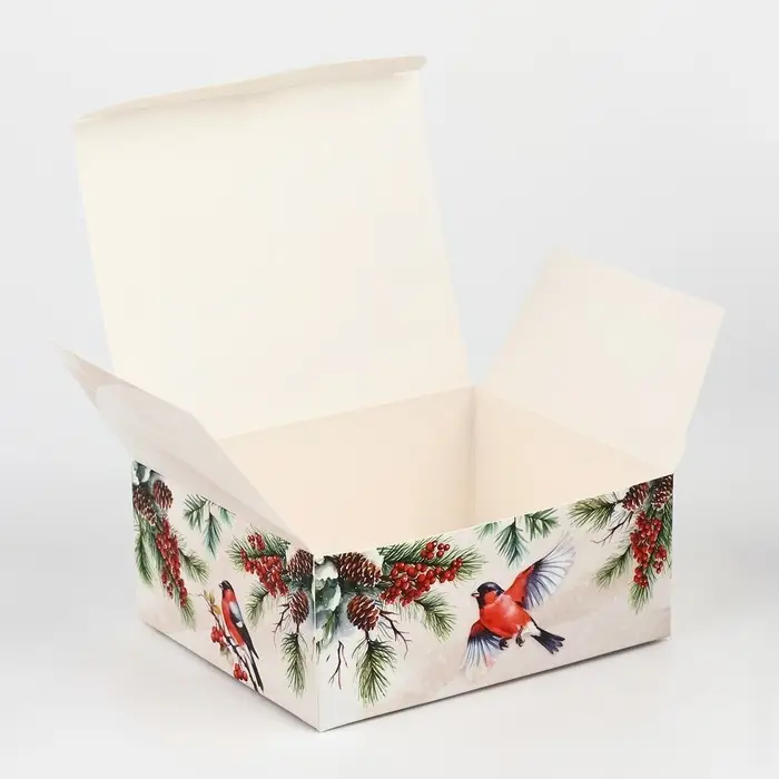 Коробка подарочная новогодняя складная «Тепла и уюта», 12 х 10 х 5 см Коробка подарочная новогодняя складная «Тепла и уюта», 12 х 10 х 5 см