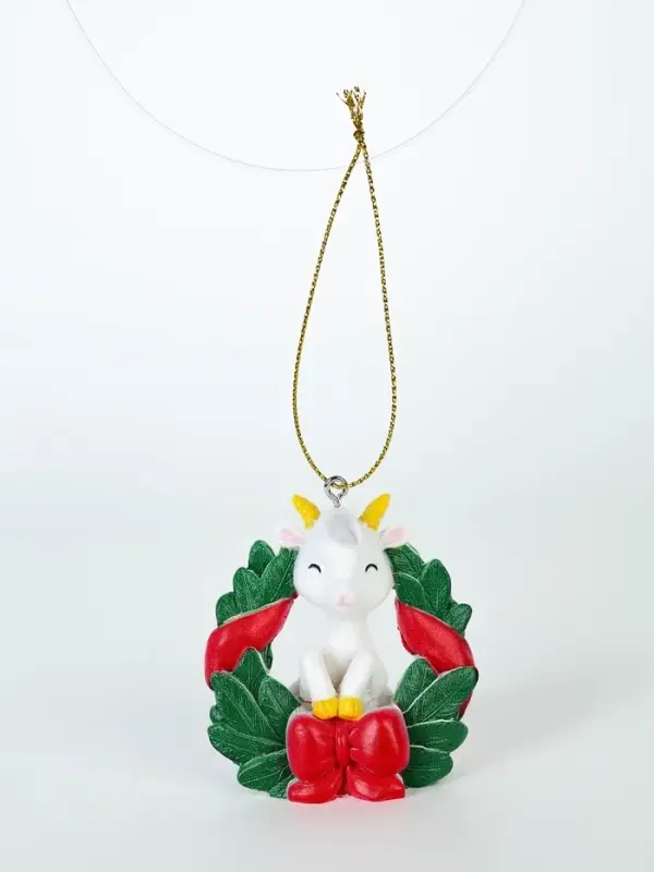Елочная игрушка, полистоун &laquo;Козлик в венке&raquo;, 5 шт.