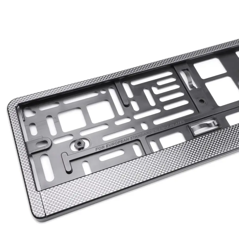 Рамка под номерной знак "карбон (тёмный)" AVS RN-04