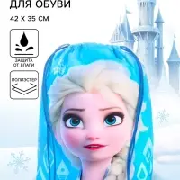 Мешок для обуви 420&times;350 мм &laquo;Эльза&raquo;, мягкий полиэстер, плотность 210D, Холодное сердце