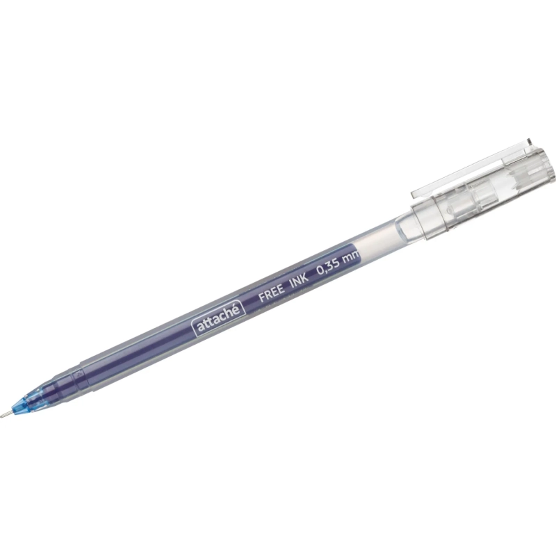 Ручка гелевая неавтомат. Attache Free ink, 0,35мм синий неавт