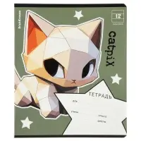 Тетрадь 12 листов в линейку ErichKrause CatPix, МИКС