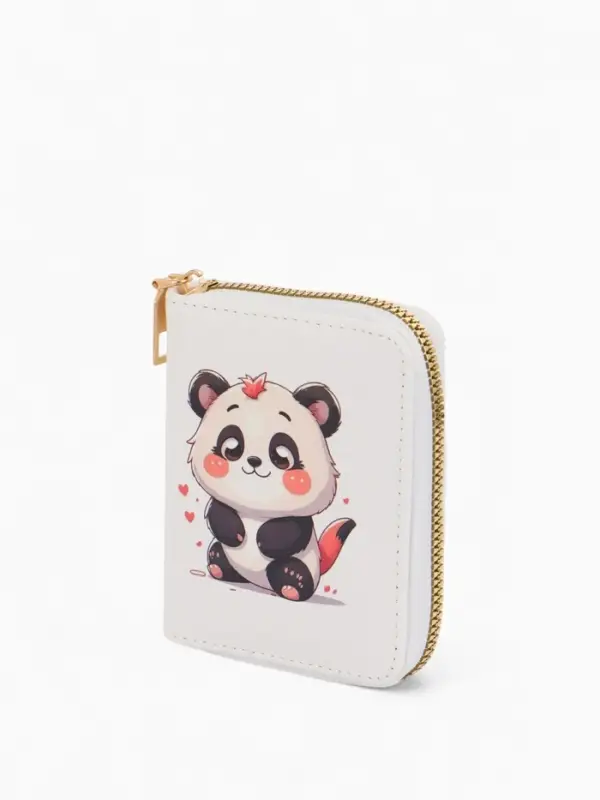 Кошелёк на молнии &laquo;Выбражулька&raquo;, 8.5&times;2.5&times;10.5 см, с принтом, белый