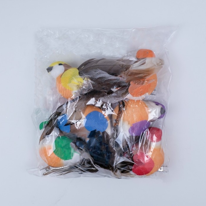 Декор на прищепке Декор на прищепке "Птица", микс, 12 х 4 х 4 см