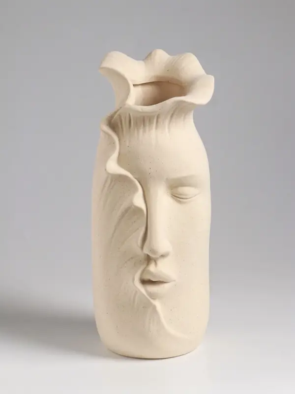 Ваза настольная керамика Ваза настольная керамика "Терсеро" 23,5х10 см, бежевый