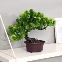 Бонсай искусственный в горшке &laquo;Пушистоцвет&raquo;, 12&times;22 см, МИКС