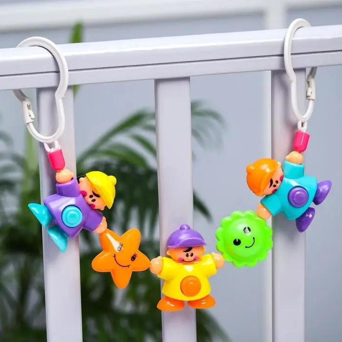 Растяжка на коляску/кроватку «Человечки», 3 игрушки, цвет МИКС, Крошка Я Растяжка на коляску/кроватку «Человечки», 3 игрушки, цвет МИКС, Крошка Я