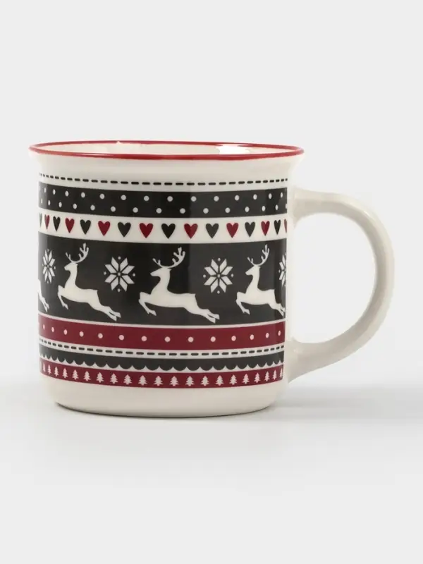 Кружка Кружка "Новый год. Олени" 380 мл, 13х9,5х9 см в упаковке