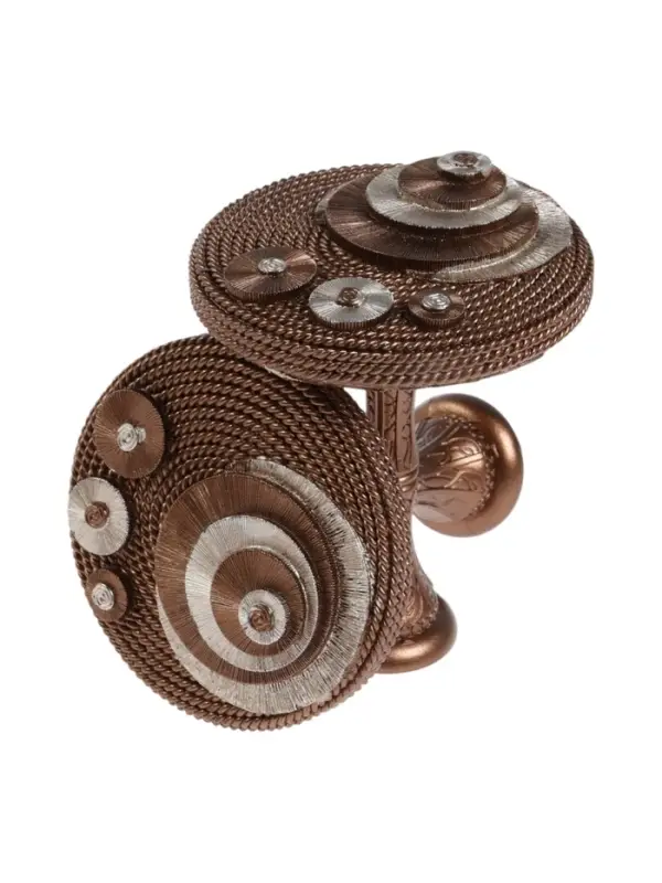 Крючок для штор CAPPIO KS038, d=11 см, цвет бронза с серебром, 2 шт