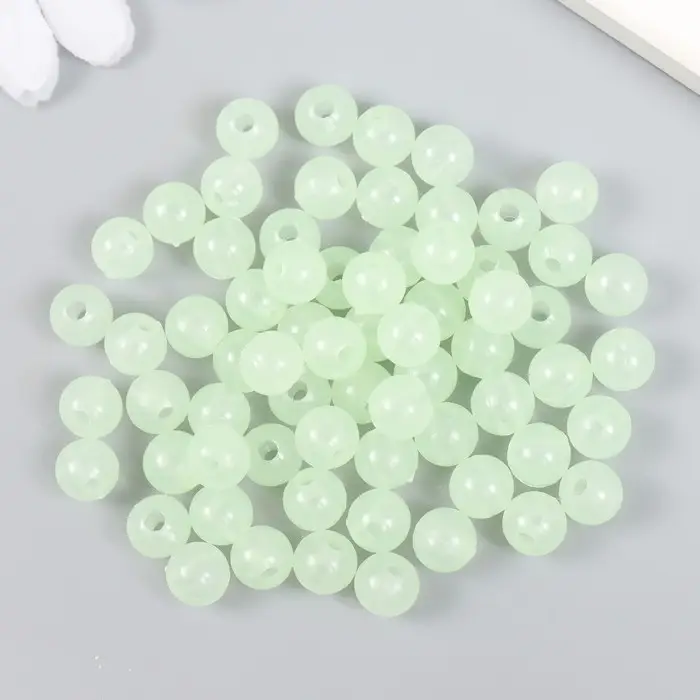 Бусины для творчества пластик Бусины для творчества пластик "Фосфорные" набор 20 гр 0,8х0,8 см
